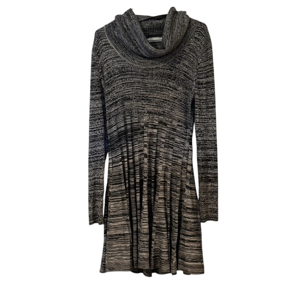 Calvin Klein Gray Knit Cowl Neck Sweater Dress Size XL - Picture 1 of 2